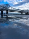 Mississippi River Bridge reflection