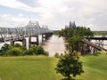 Mississippi River Bridges Royalty Free Stock Photo