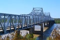 Mississippi River bridges Royalty Free Stock Photo