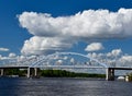 Mississippi River Bridges Royalty Free Stock Photo