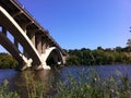 Mississippi River Bridges and Trails Royalty Free Stock Photo