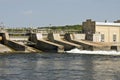 Mississippi River Dam Royalty Free Stock Photo