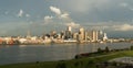 Storm Clearing Rainbow Formed Refracted Light Over New Orleans Louisiana