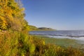 Mississippi River and Lake Pepin Scenic Autumn Landscape Royalty Free Stock Photo