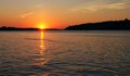 Mississippi River Sunset Royalty Free Stock Photo