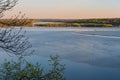 Mississippi river valley at spring lake park