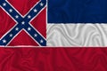 mississippi state flag Royalty Free Stock Photo