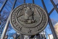 Mississippi State Seal on the gates of Governor's Mansion in Jackson, Mississippi