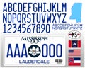Mississippi US state car license plate new pattern 2024