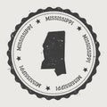 Mississippi vector sticker.