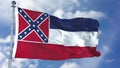 Mississippi Waving Flag Royalty Free Stock Photo