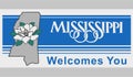 Mississippi welcomes you with best quality Royalty Free Stock Photo
