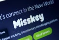 Misskey microblogging platform logo Royalty Free Stock Photo