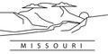 Missouri city line icon. Element of USA states illustration icons. Signs, symbols can be used for web, logo, mobile app, UI, UX