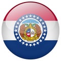 Missouri flag button