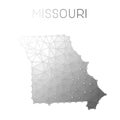 Missouri polygonal vector map.