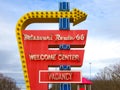 Missouri Route 66 Welcome Center Sign Royalty Free Stock Photo