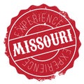 Missouri stamp rubber grunge