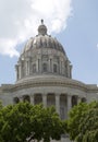 History building Missouri State Capitol in city Jefferson MO Royalty Free Stock Photo