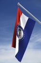 Missouri State flag Royalty Free Stock Photo