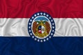 missouri state flag Royalty Free Stock Photo