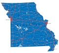 Missouri state political map