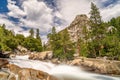 Mist Falls in Kings Canyon National Park in California Royalty Free Stock Photo