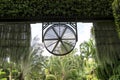 Mist fan big size, water mister fan blows. Able to cool well. Installed under strong steel beam roof