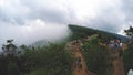 Mist fog cool at monjam chiangmai mountain timelapse thailand