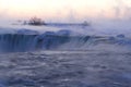 Mist and Fog at Niagara Falls on a Winter Morning Royalty Free Stock Photo