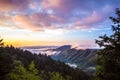 Newfound Gap Tennessee Smoky Mountain Sunrise Royalty Free Stock Photo