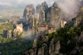 Mist at Meteora Royalty Free Stock Photo