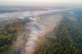 Mist formation over river Royalty Free Stock Photo