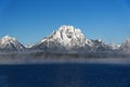 Mist over the Grand Teton range Royalty Free Stock Photo