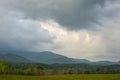 Cades Cove Mountain in gathering storm at the Great Smoky Mountains National Park, Townsend, TN Royalty Free Stock Photo