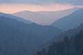 Sunset at Oconoluftee Overlook Sunset at Great Smoky Mountains National Park.