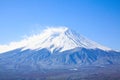 The mist and snow on Fujiyama