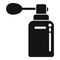Mist spray bottle icon simple vector. Deodorant atomizer