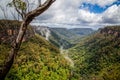 Mist and steam rising from the valley floor of Kangaroo Valley Royalty Free Stock Photo