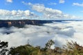 Mist in the valley as seen from Sublime Point Lookout