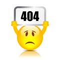 404 mistake vector sign