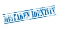 Mistaken identity blue stamp