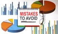 Mistakes To Avoid text on notepad on the chart background with pen and glasses Royalty Free Stock Photo