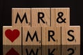 Mister and Misses Wooden Block TIles