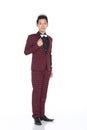 Mister Pageant Contest in Evening Ball suit with Diamond Crown, Royalty Free Stock Photo