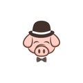 mister pig pork bacon theme cartoon sign