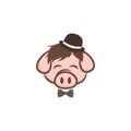 mister pig pork bacon theme cartoon sign