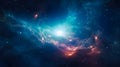 Misterious space galaxy cloud nebula. Stary night cosmos Royalty Free Stock Photo