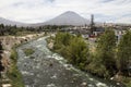 Misti volcano and Chili river views from Arequipa.