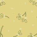 Mistletoe branches background